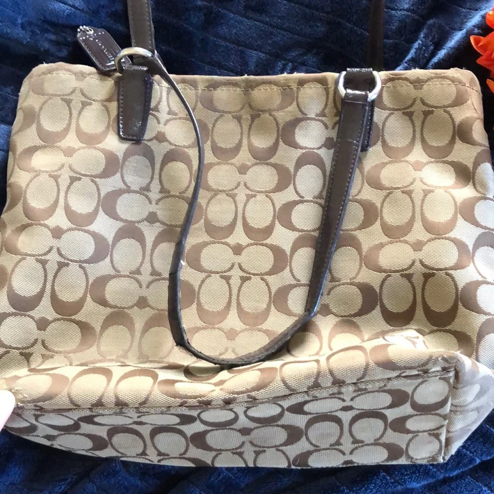 COACH Classic Brown Canvas‎ Handbag Grandmacore